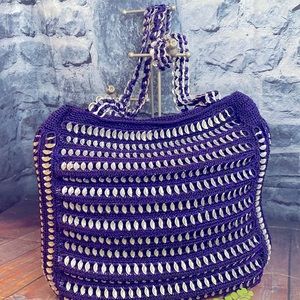 Hand Crafted Crochet Poptab Artsy Popart Shoulder bag tote